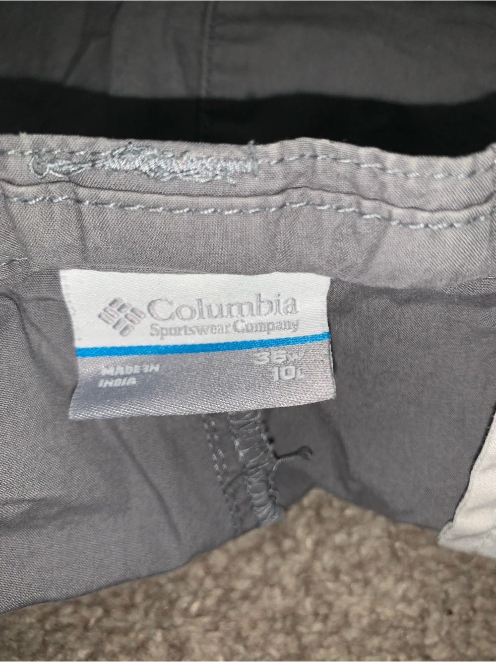 Men's Flat-Front Casual Shorts in Gray - Picture 3 of 4